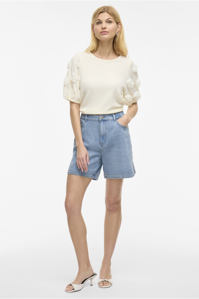VIKIKI HW DENIM SHORTS LBD 14106814 LIGHT BLUE DENIM
